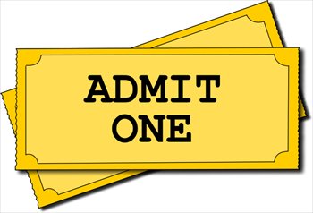 Free movie-tickets-admit-one Clipart - Free Clipart Graphics, Images