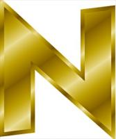 gold-letter-N