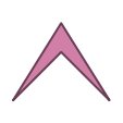 Pink Arrow Up