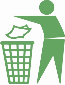 Trash Can Green