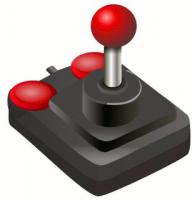 joystick-black-red