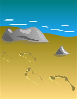 Footprints-in-sand