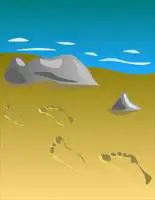 Footprints-in-sand