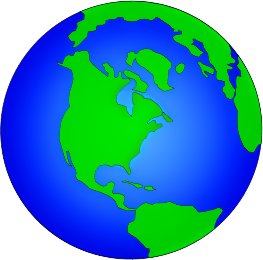 Earth-globe-lighted