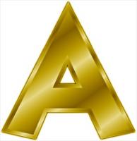 gold-letter-A