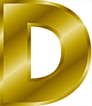 Free gold-letter-D Clipart - Free Clipart Graphics, Images and Photos ...