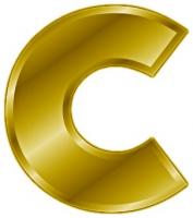 gold-letter-c-