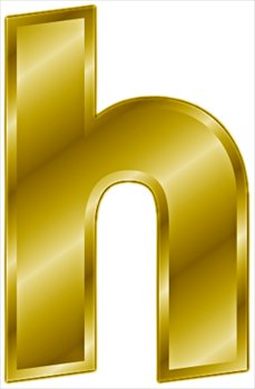 Free gold-letter-h- Clipart - Free Clipart Graphics, Images and Photos