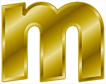 gold-letter-m-