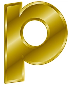 gold-letter-p-