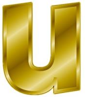 gold-letter-u-