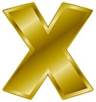 gold-letter-x-