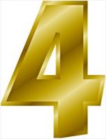 gold-number-4