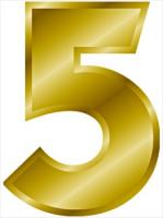 gold-number-5