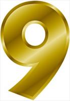 gold-number-9