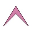 arrow-sharp-pink-up