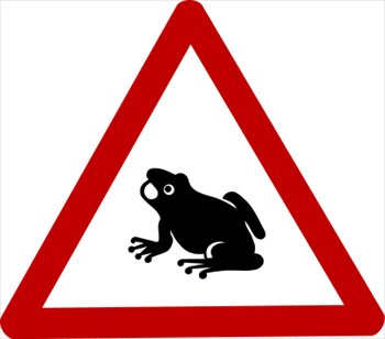 sign-caution-frog