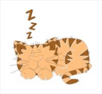 CartoonCatSleeping