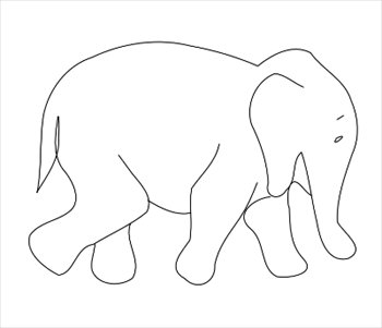 elephant-outline