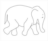 elephant-outline