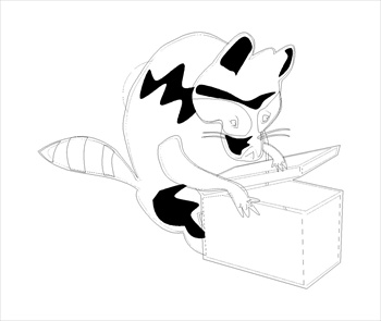 Raccoonopeningbox